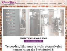 Tablet Screenshot of kunnonkeskus.fi